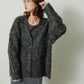 shaggy cardigan (charcoal) *JP