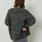 shaggy cardigan (charcoal) *JP