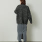 shaggy cardigan (charcoal) *JP