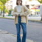 shaggy cardigan (yellow) *JP