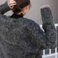 shaggy cardigan (charcoal) *JP