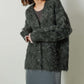 shaggy cardigan (charcoal) *JP