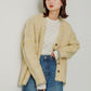 shaggy cardigan (yellow) *JP