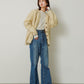 shaggy cardigan (yellow) *JP