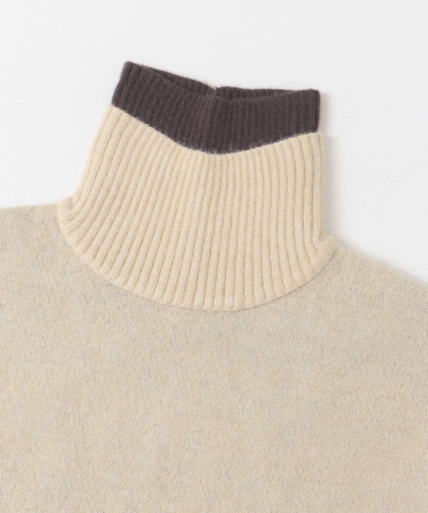 reversible over knit (beige x brown) *JP