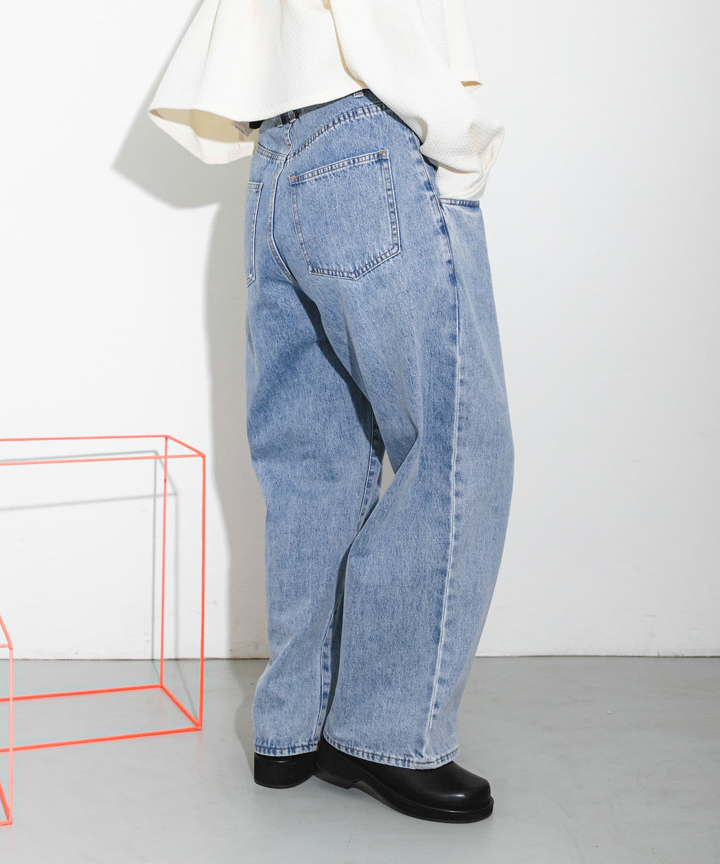 BIG pocket jeans (light blue) *JP