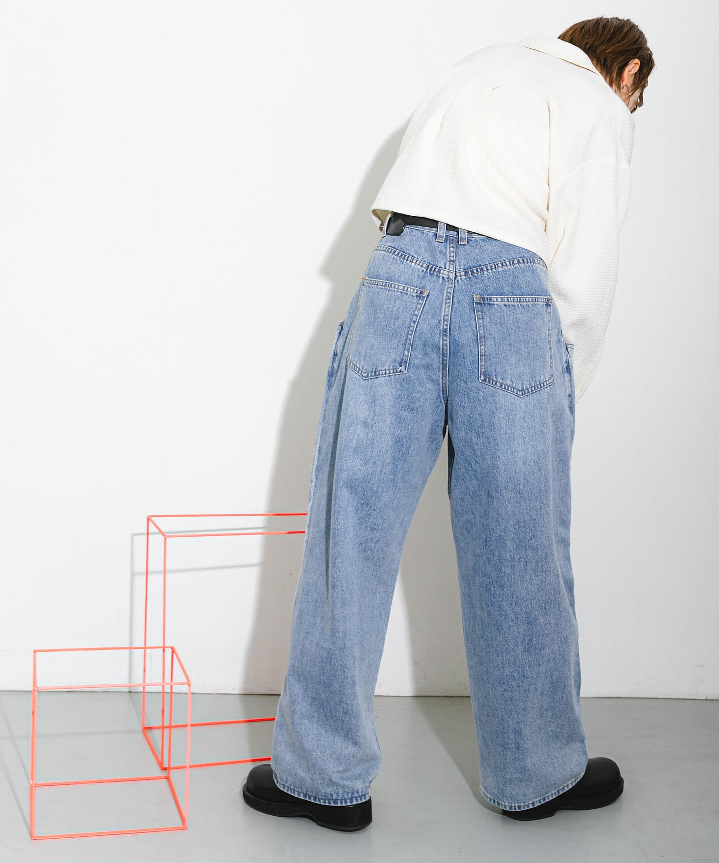 BIG pocket jeans (light blue) *JP