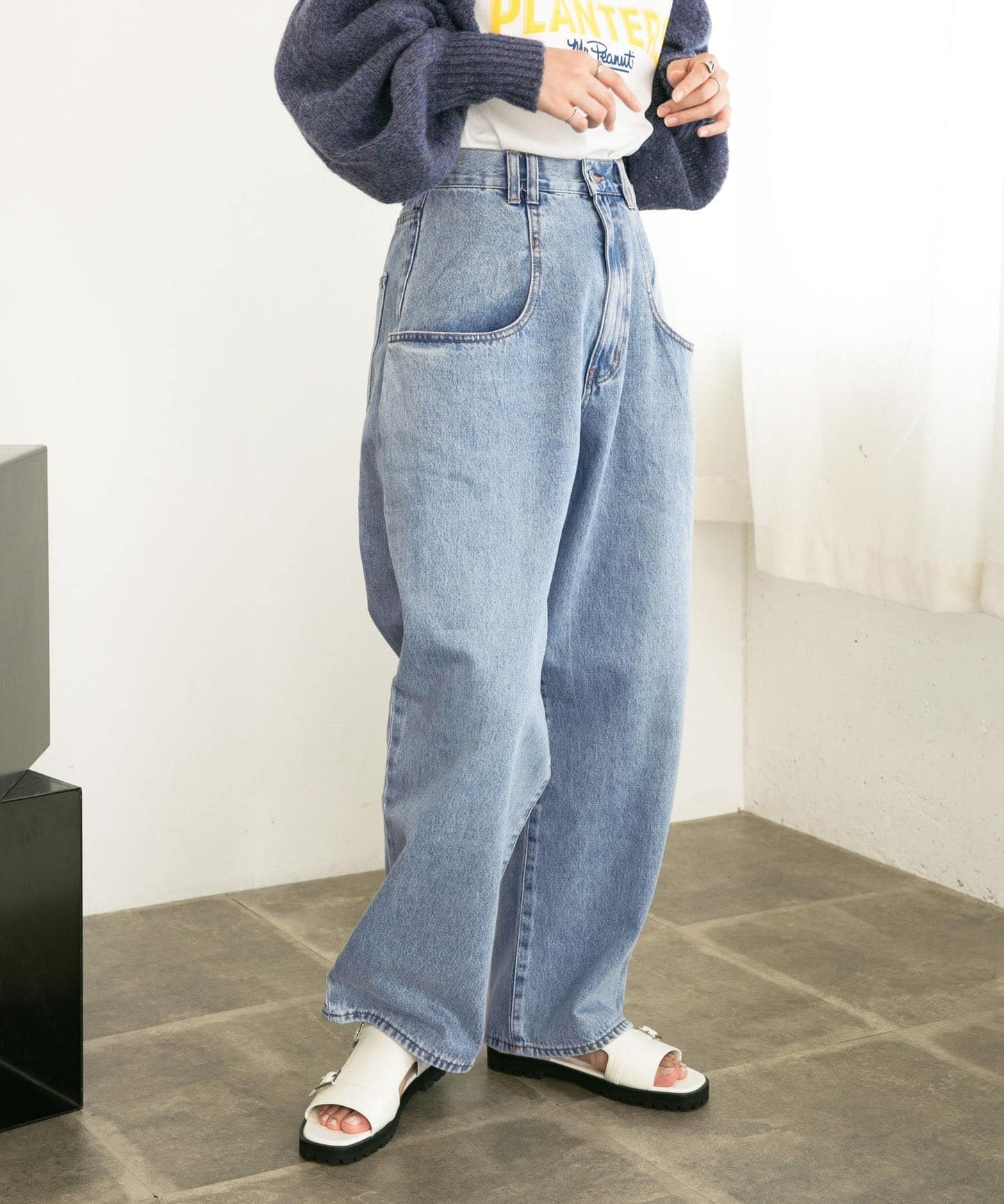 BIG pocket jeans (light blue) *JP