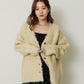 shaggy cardigan (yellow) *JP