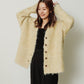 shaggy cardigan (yellow) *JP