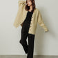 shaggy cardigan (yellow) *JP