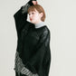 mesh bicolor knit (black)