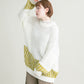 mesh bicolor knit (white)