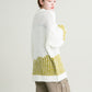 mesh bicolor knit (white)