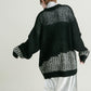 mesh bicolor knit (black)