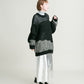 mesh bicolor knit (black)