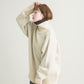 reversible over knit (beige x brown) *JP