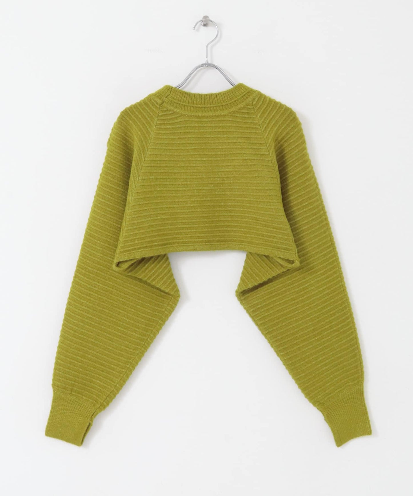 2way tuck cropped knit (pistachio)