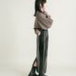 2way tuck cropped knit (brown)