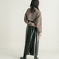 2way tuck cropped knit (brown)