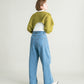 2way tuck cropped knit (pistachio)