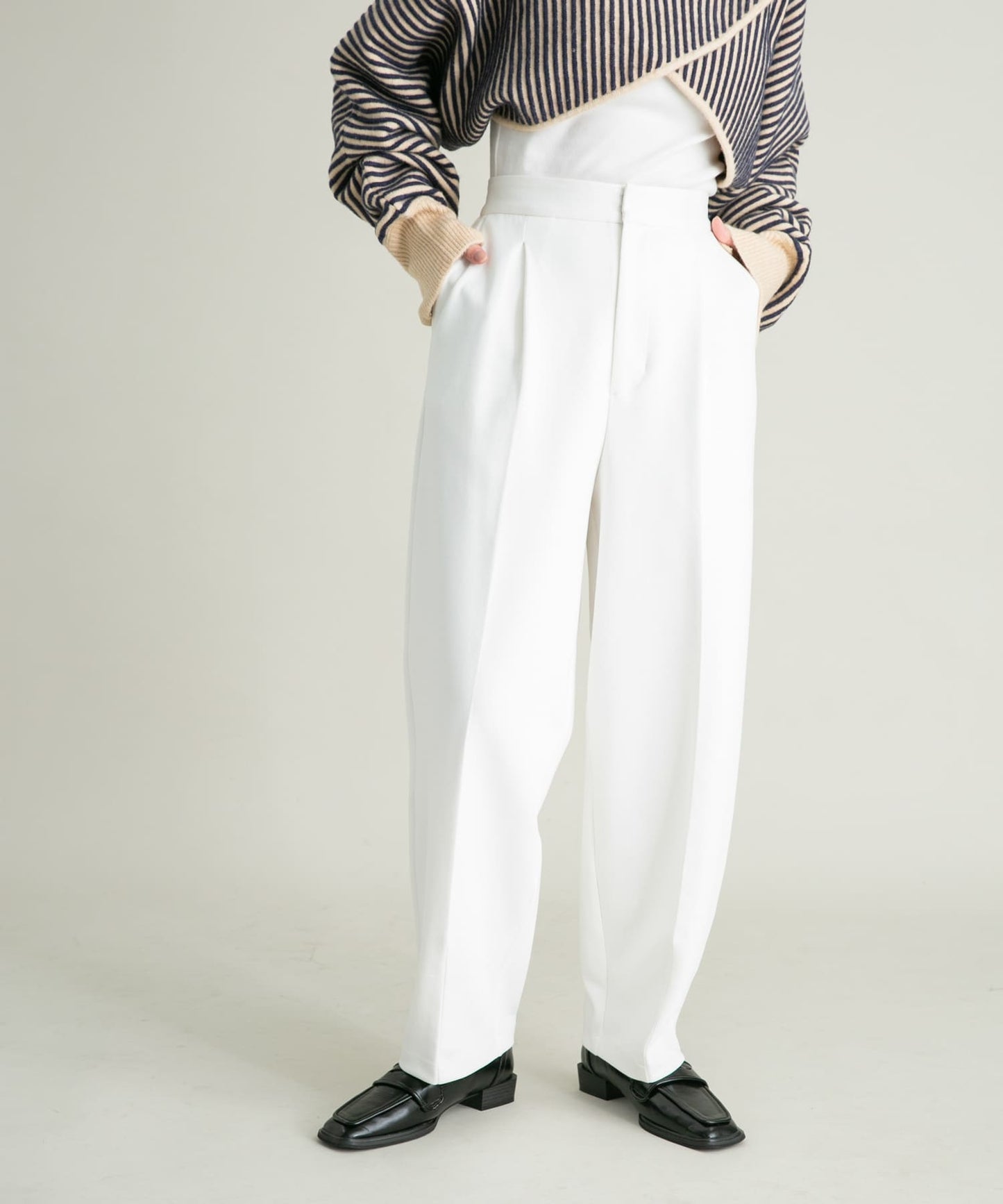 slacks pants (white) *JP