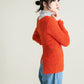 design boucle knit (orange) *JP