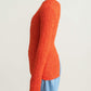 design boucle knit (orange) *JP