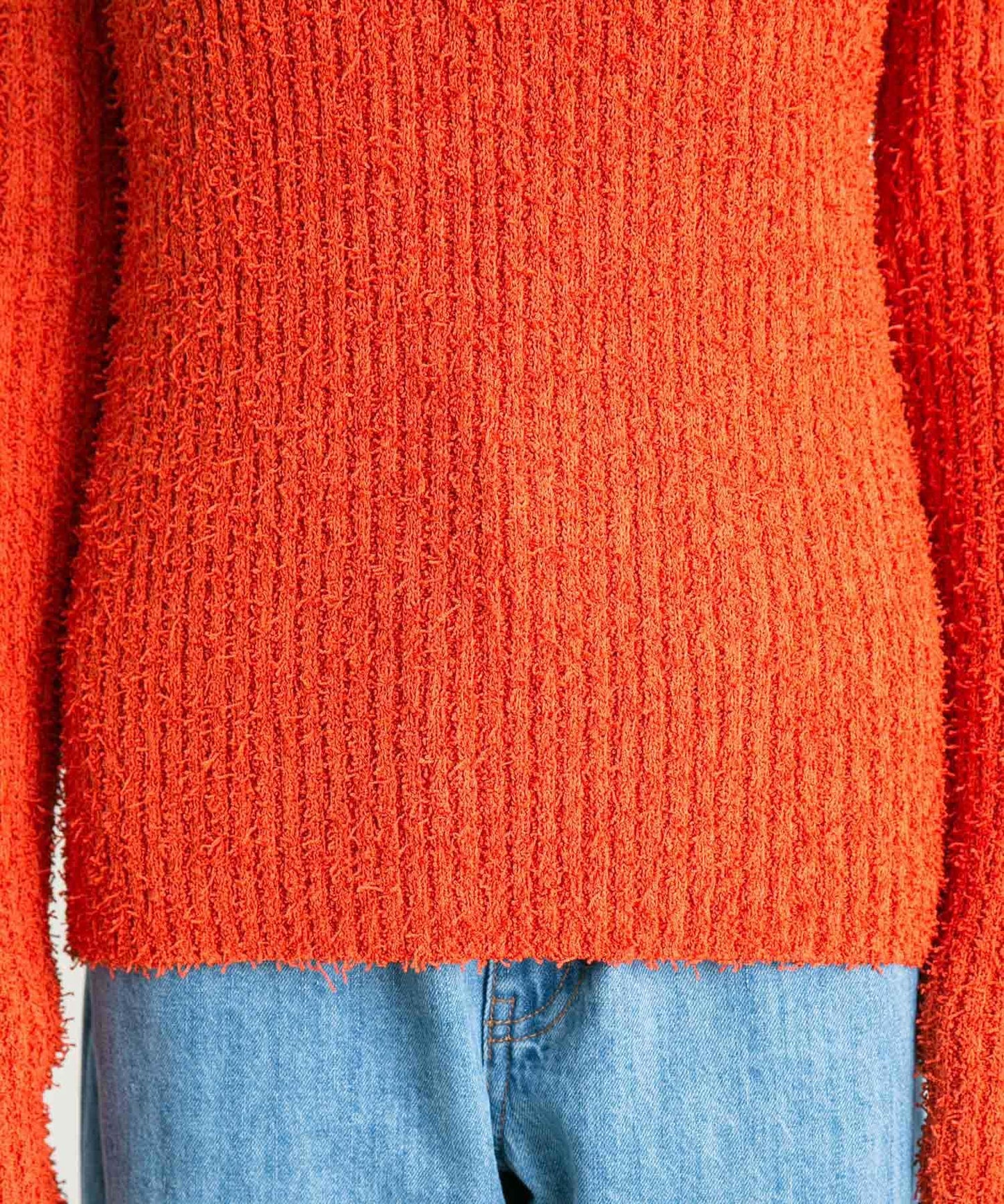 design boucle knit (orange) *JP