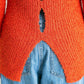 design boucle knit (orange) *JP