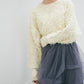 2way fringe cardigan (ivory) *JP