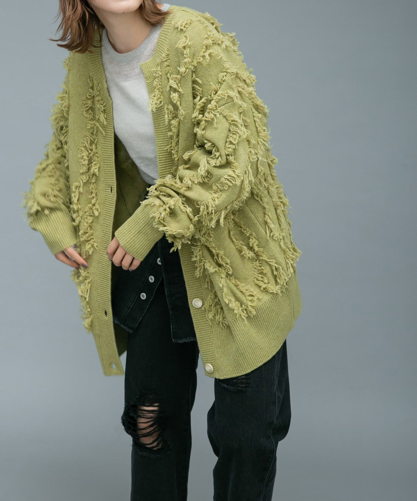 soso cardigan (green tea) *JP