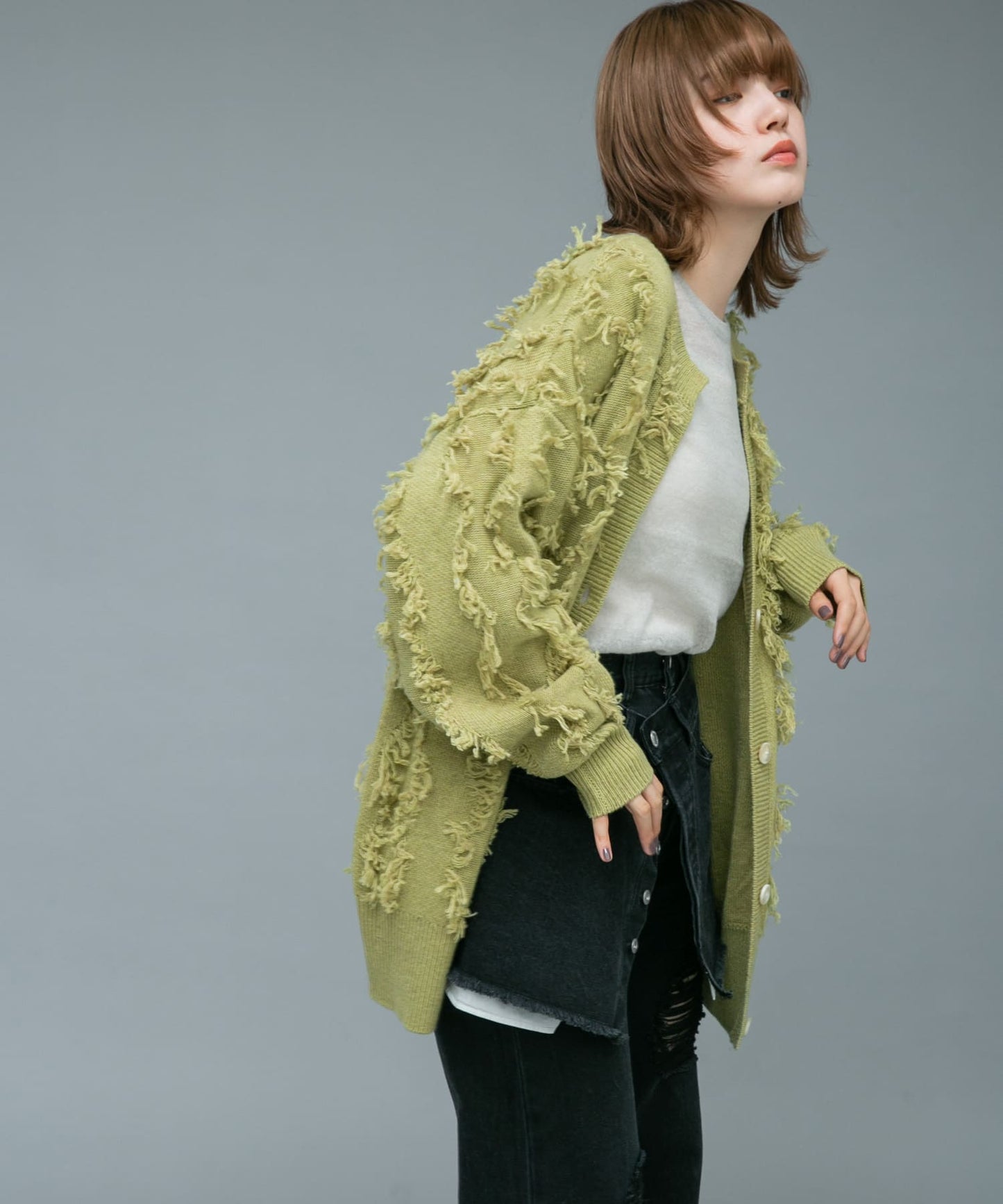 soso cardigan (green tea) *JP