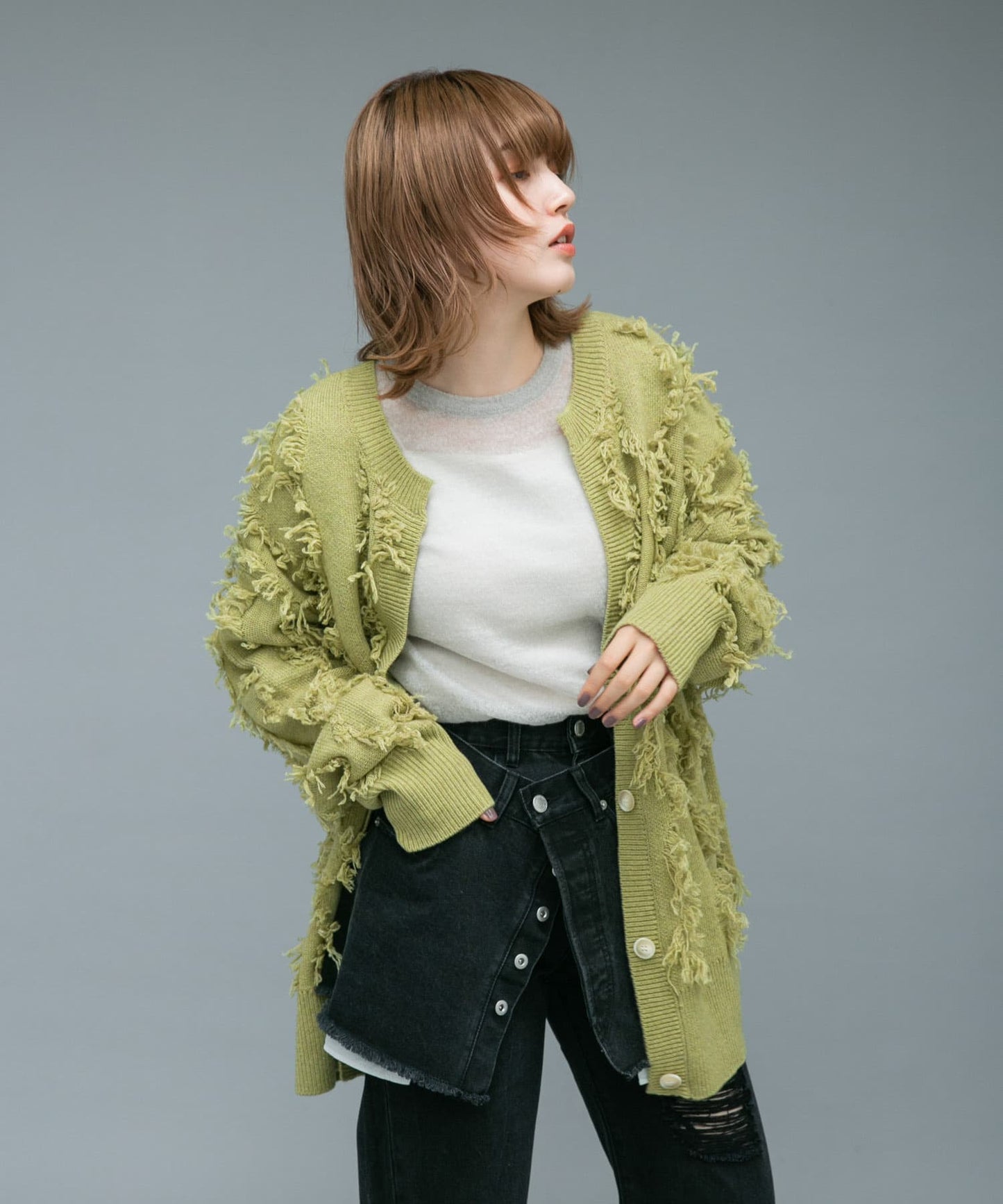 soso cardigan (green tea) *JP