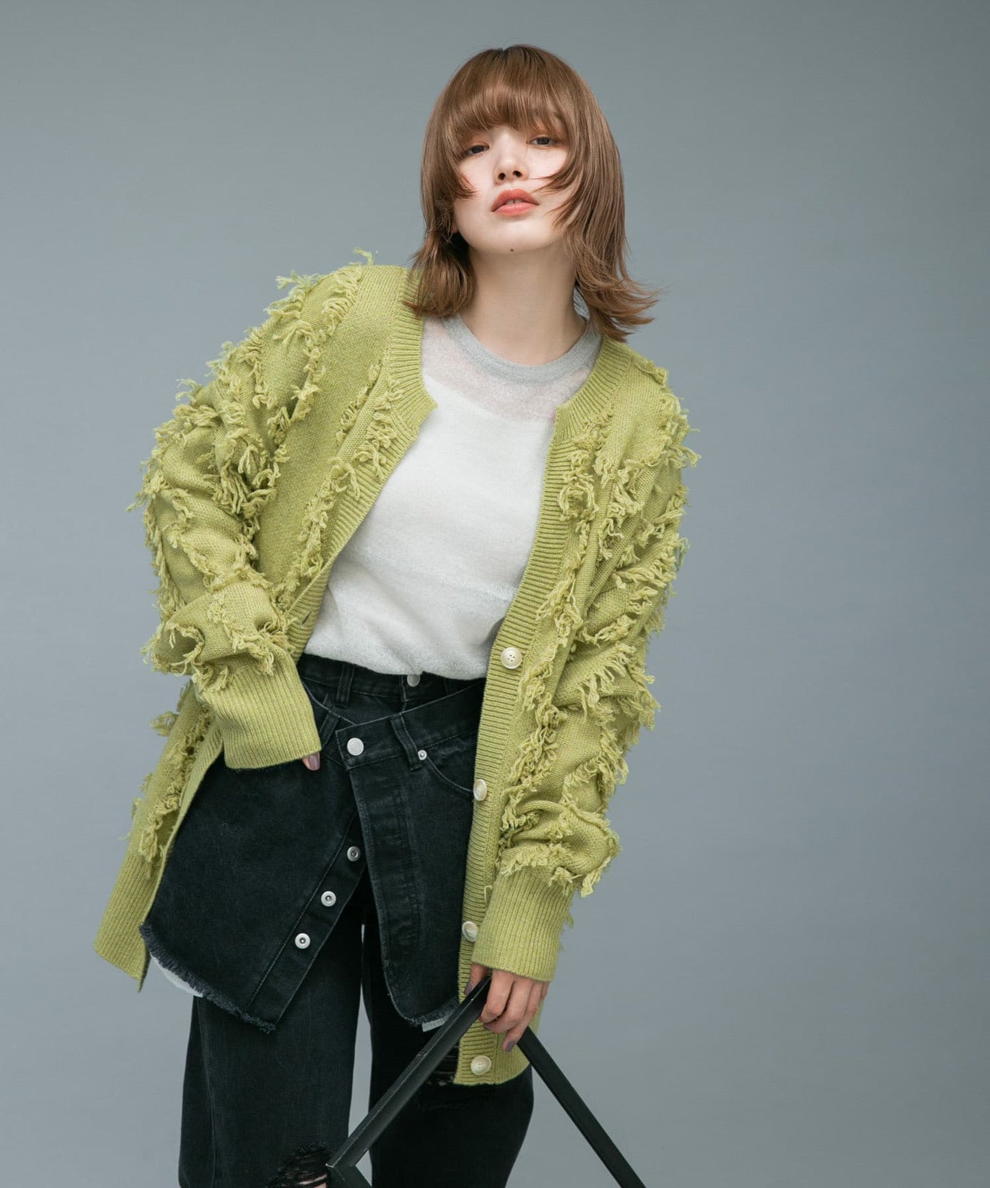 soso cardigan (green tea) *JP