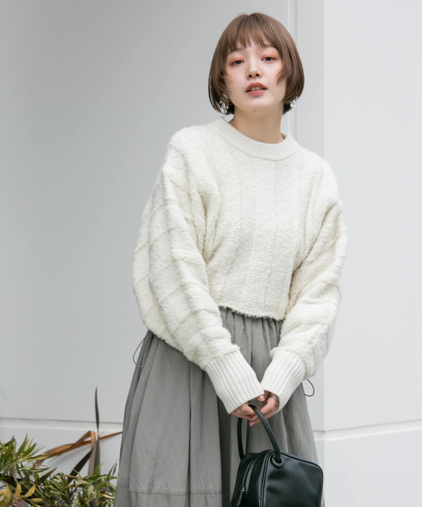 jacquard knit (white) *JP