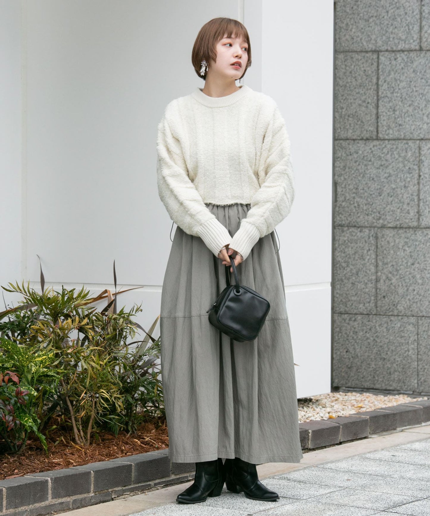 jacquard knit (white) *JP