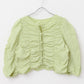 2way shirring blouse (green) *JP