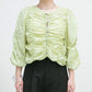 2way shirring blouse (green) *JP