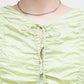 2way shirring blouse (green) *JP