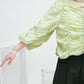 2way shirring blouse (green) *JP