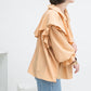 wide ruffle collar blouse (apricot) *JP