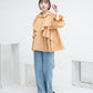 wide ruffle collar blouse (apricot) *JP