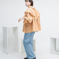 wide ruffle collar blouse (apricot) *JP