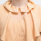 wide ruffle collar blouse (apricot) *JP