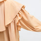 wide ruffle collar blouse (apricot) *JP