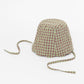 check ribbon bucket hat (green) *JP