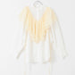 frill shirt set (ivory) *JP