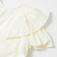 multi-way ruffle blouse (white) *JP