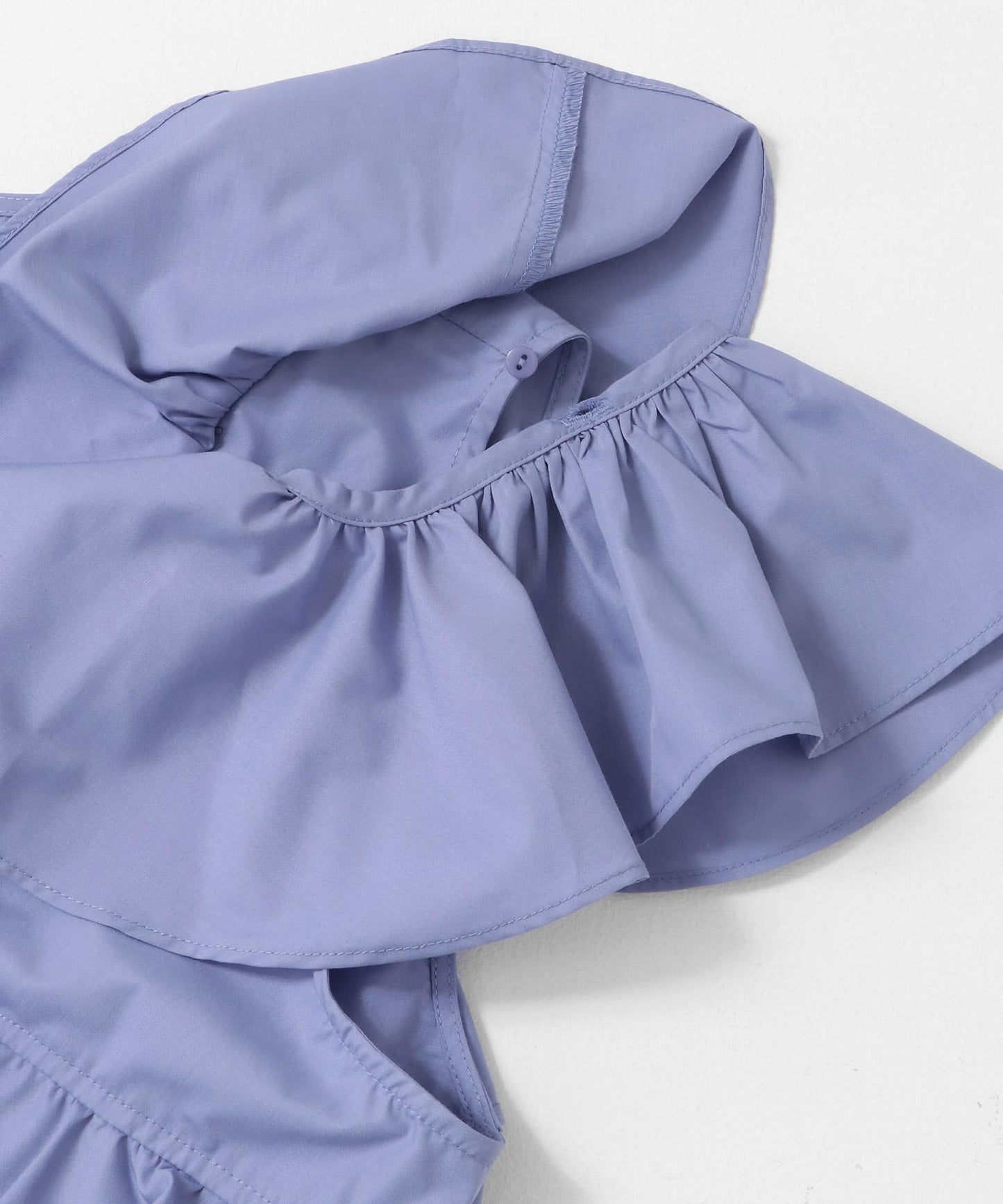 multi-way ruffle blouse (lilac blue) *JP